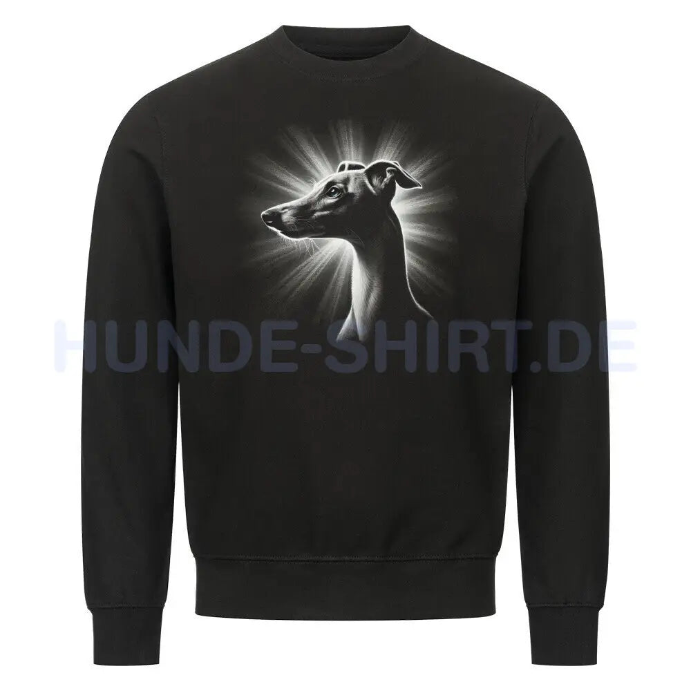 Premium Sweatshirt "Whippet - Shine" Schwarz – hunde-shirt.de