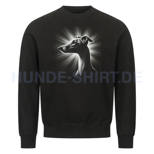 Premium Sweatshirt "Whippet - Shine" Schwarz – hunde-shirt.de