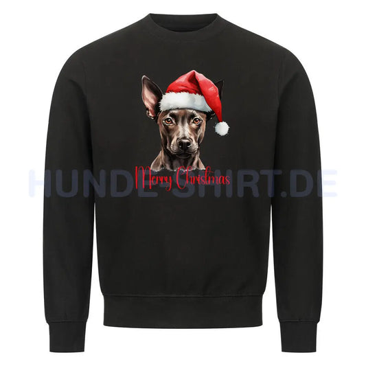 Premium Sweatshirt "Xolo - Merry Christmas" Schwarz – hunde-shirt.de