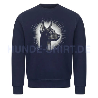 Premium Sweatshirt "Zwergpinscher - Shine" Navy Blue – hunde-shirt.de