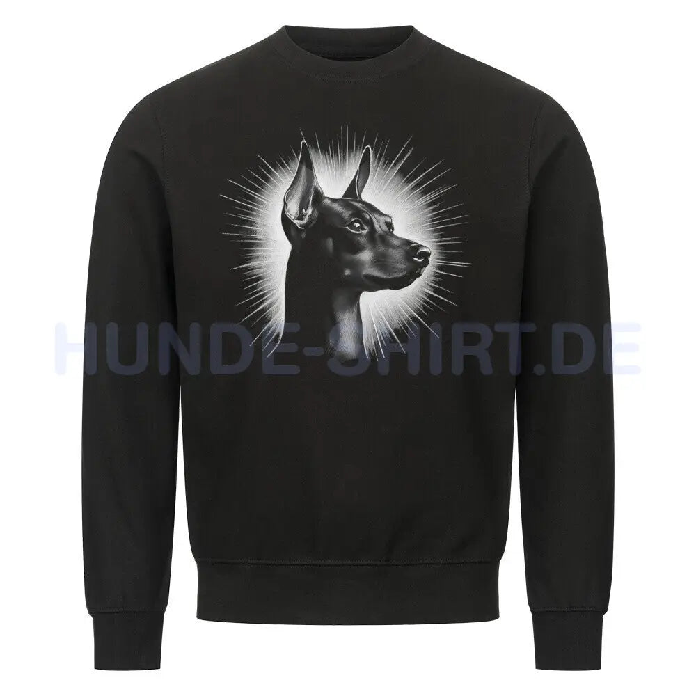 Premium Sweatshirt "Zwergpinscher - Shine" Schwarz – hunde-shirt.de