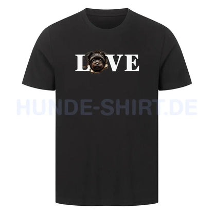 Premium T-Shirt "Affenpinscher - LOVE" Schwarz – hunde-shirt.de