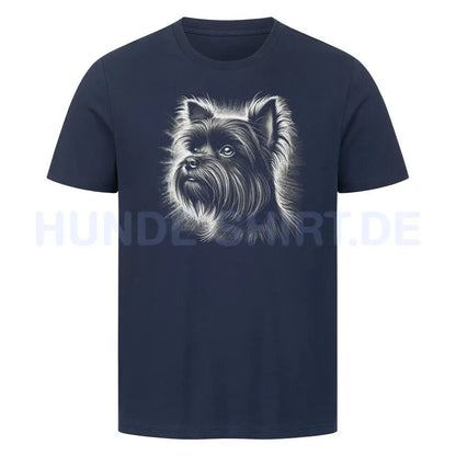 Premium T-Shirt "Affenpinscher - Shine" French Navy – hunde-shirt.de