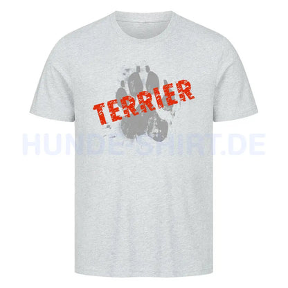 Premium T-Shirt "Airedale Terrier - PAW" Heather Grey – hunde-shirt.de