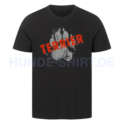 Premium T-Shirt "Airedale Terrier - PAW" Schwarz – hunde-shirt.de