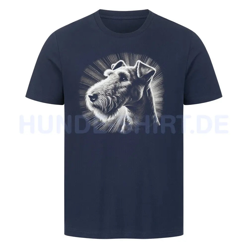 Premium T-Shirt "Airedale Terrier - Shine" French Navy – hunde-shirt.de