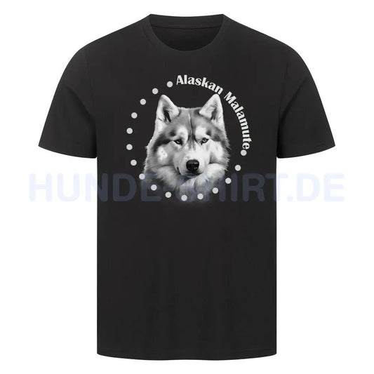 Premium T-Shirt "Alaskan Malamute R" Schwarz – hunde-shirt.de