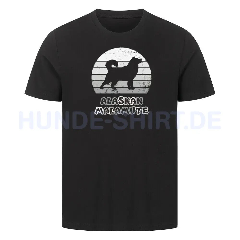 Premium T-Shirt "Alaskan Malamute" Schwarz – hunde-shirt.de