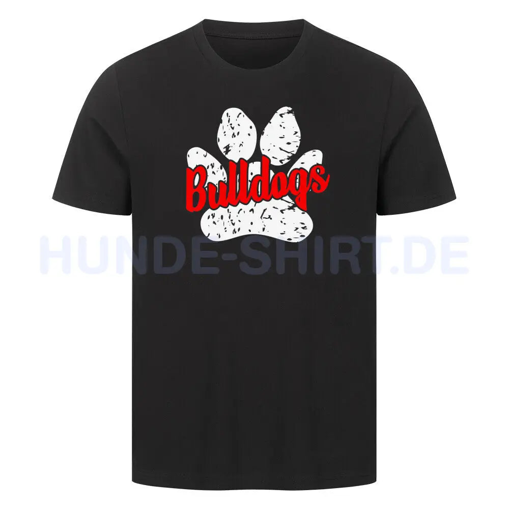 Premium T-Shirt "American Bulldog - B-Paw" Schwarz – hunde-shirt.de