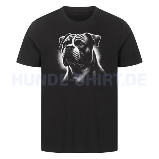 Premium T-Shirt "American Bulldog Shine" Schwarz – hunde-shirt.de