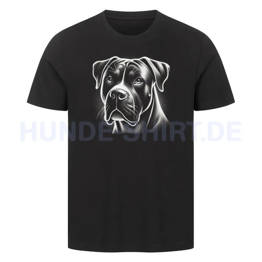 Premium T-Shirt "American Bulldog - Shine" Schwarz – hunde-shirt.de