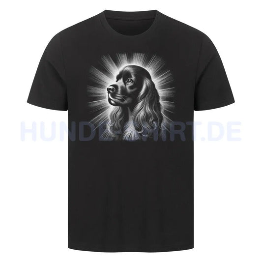 Premium T-Shirt "American Cocker - Shine" Schwarz – hunde-shirt.de