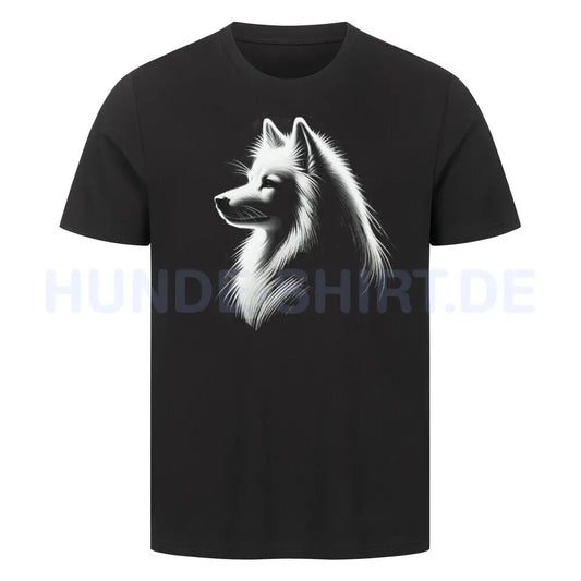 Premium T-Shirt "American Eskimo Shine" Schwarz – hunde-shirt.de