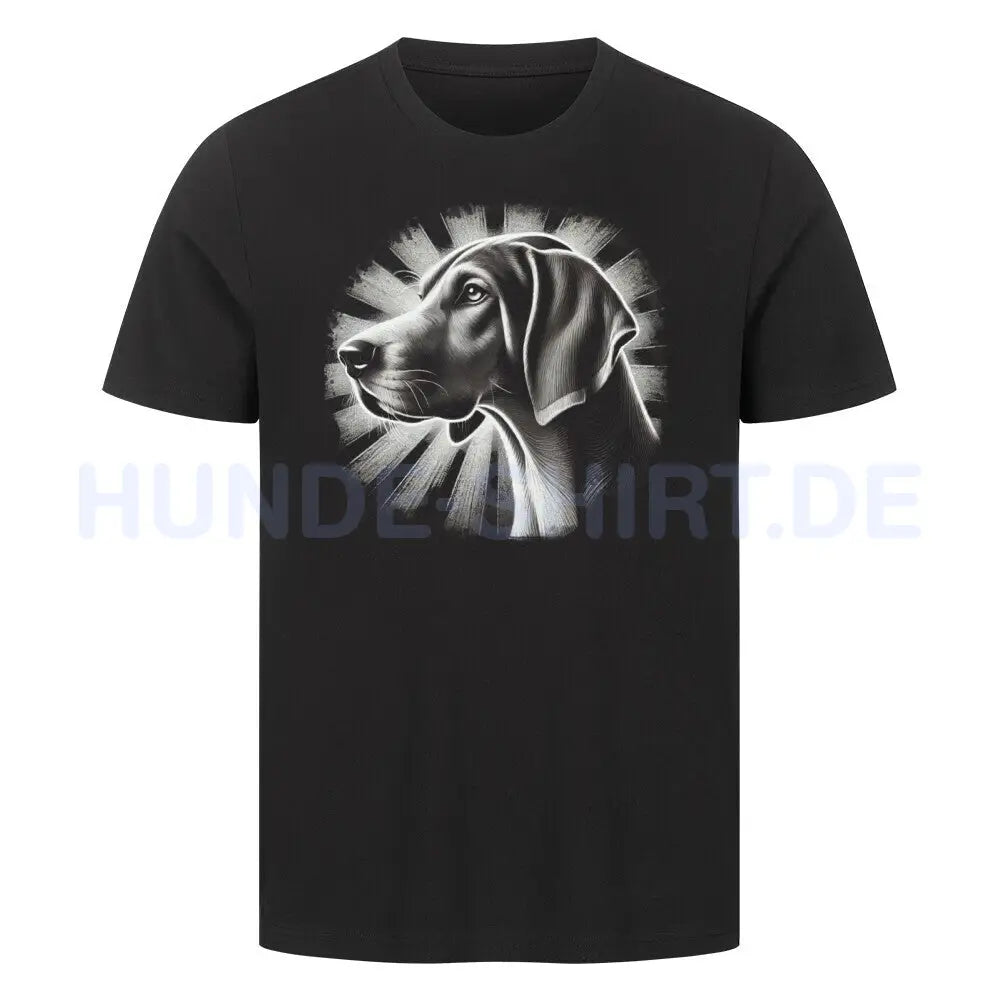 Premium T-Shirt "American Foxhound - Shine" Schwarz – hunde-shirt.de