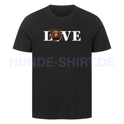 Premium T-Shirt "American Water - LOVE" Schwarz – hunde-shirt.de