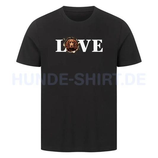 Premium T-Shirt "American Water - LOVE" Schwarz – hunde-shirt.de