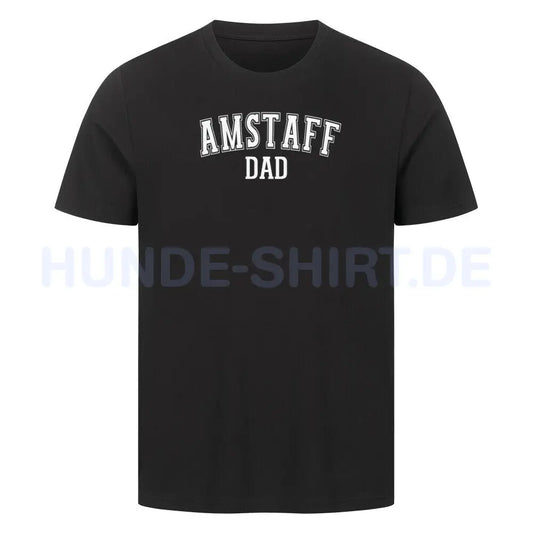 Premium T-Shirt "AmStaff - DAD" Schwarz – hunde-shirt.de