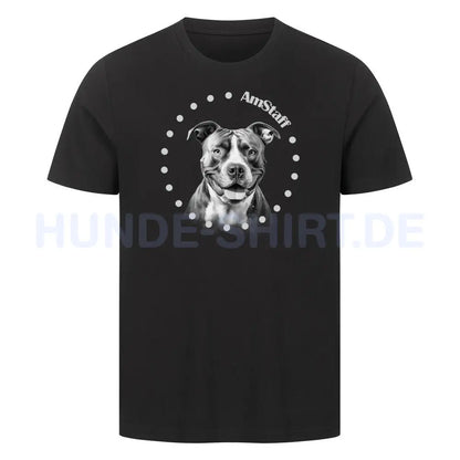 Premium T-Shirt "AmStaff R" Schwarz – hunde-shirt.de