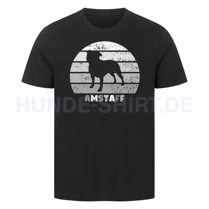 Premium T-Shirt "AmStaff" Schwarz – hunde-shirt.de