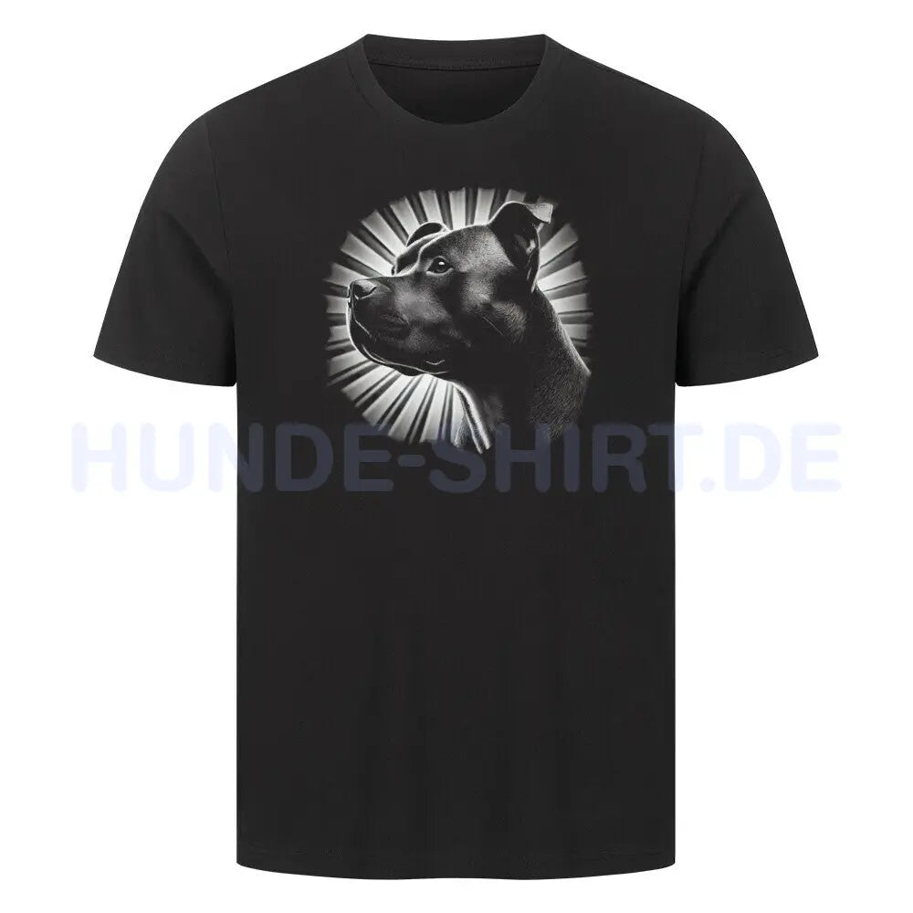 Premium T-Shirt "AmStaff - Shine" Schwarz – hunde-shirt.de