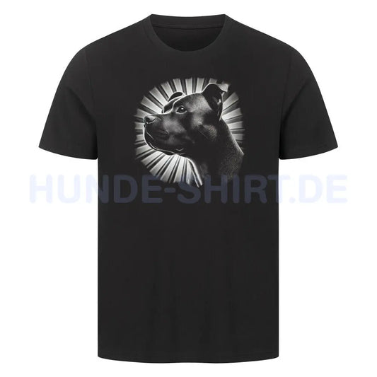 Premium T-Shirt "AmStaff - Shine" Schwarz – hunde-shirt.de