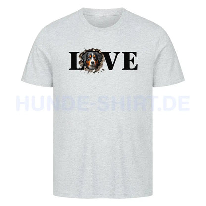 Premium T-Shirt "Appenzeller Sennenhund LOVE" Heather Grey – hunde-shirt.de