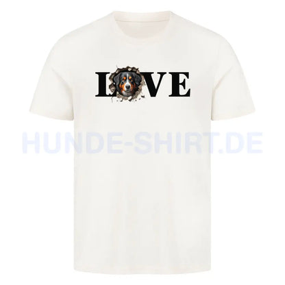 Premium T-Shirt "Appenzeller Sennenhund LOVE" Natural Raw – hunde-shirt.de