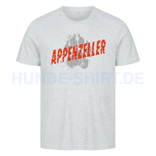 Premium T-Shirt "Appenzeller Sennenhund - PAW" Heather Grey – hunde-shirt.de