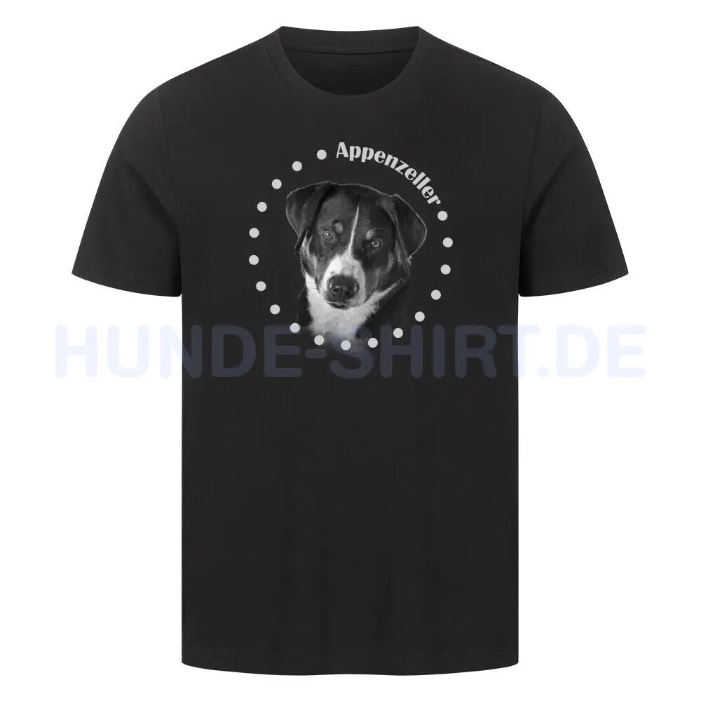 Premium T-Shirt "Appenzeller Sennenhund R" Schwarz – hunde-shirt.de