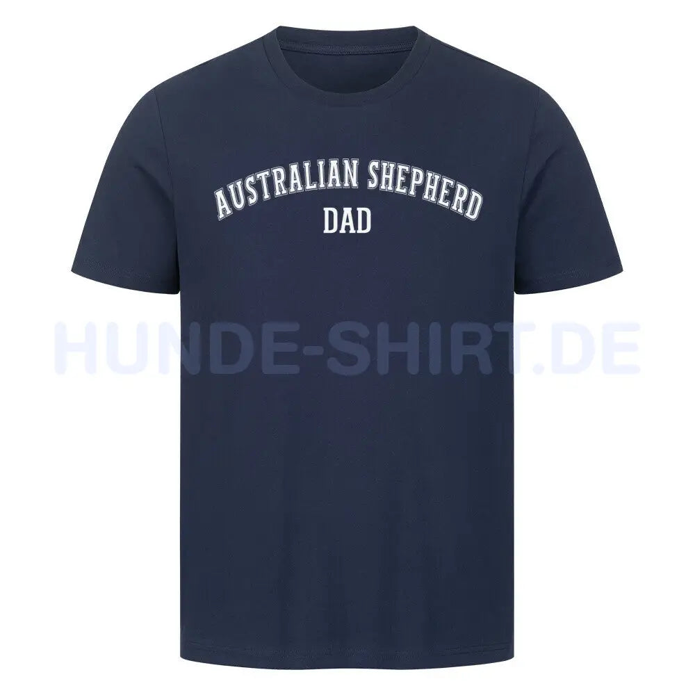 Premium T-Shirt "Australian Shepherd - DAD" French Navy – hunde-shirt.de