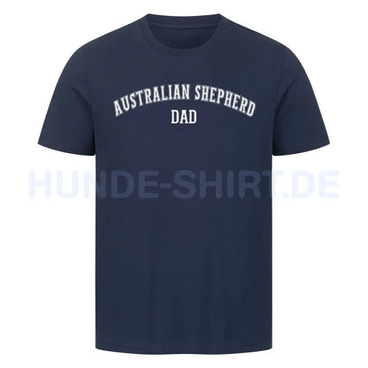 Premium T-Shirt "Australian Shepherd - DAD" French Navy – hunde-shirt.de