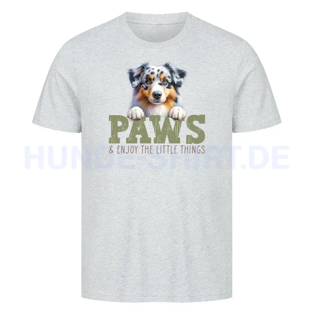 Premium T-Shirt "Australian Shepherd" Heather Grey – hunde-shirt.de