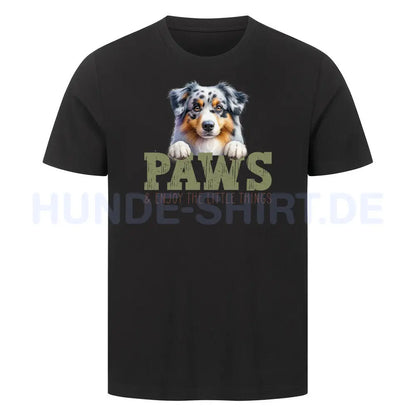 Premium T-Shirt "Australian Shepherd" Schwarz – hunde-shirt.de