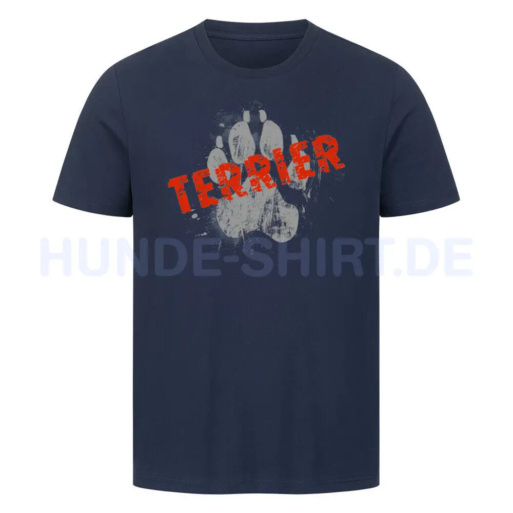 Premium T-Shirt "Australian Terrier - PAW" French Navy – hunde-shirt.de