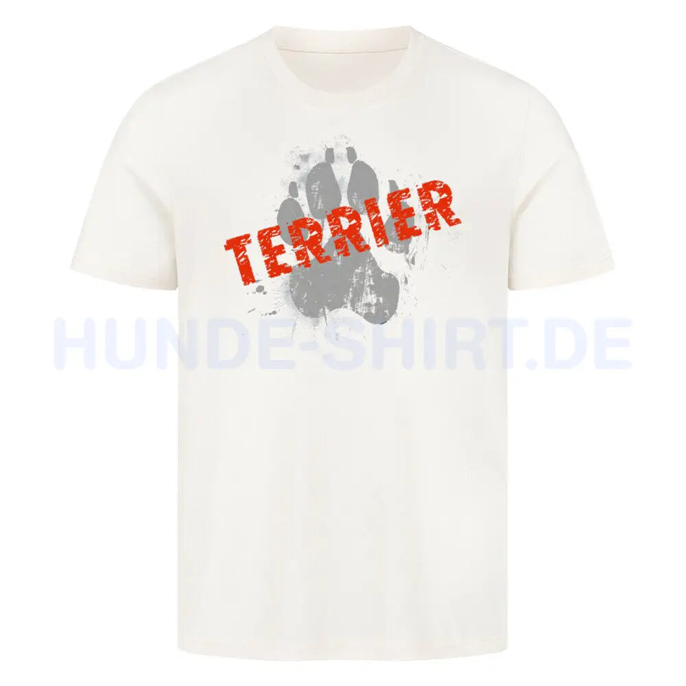 Premium T-Shirt "Australian Terrier - PAW" Natural Raw – hunde-shirt.de