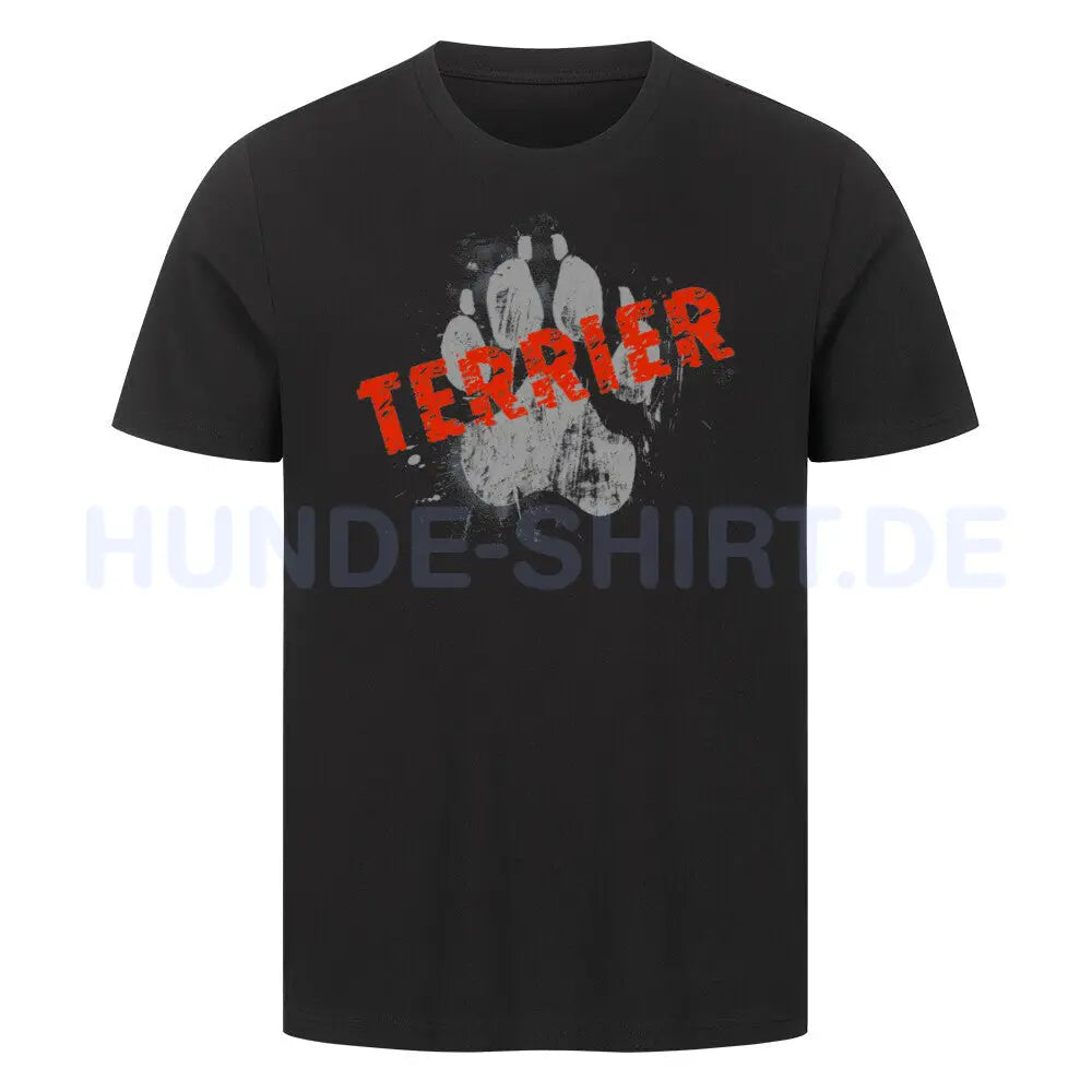 Premium T-Shirt "Australian Terrier - PAW" Schwarz – hunde-shirt.de