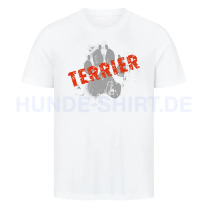 Premium T-Shirt "Australian Terrier - PAW" Weiß – hunde-shirt.de