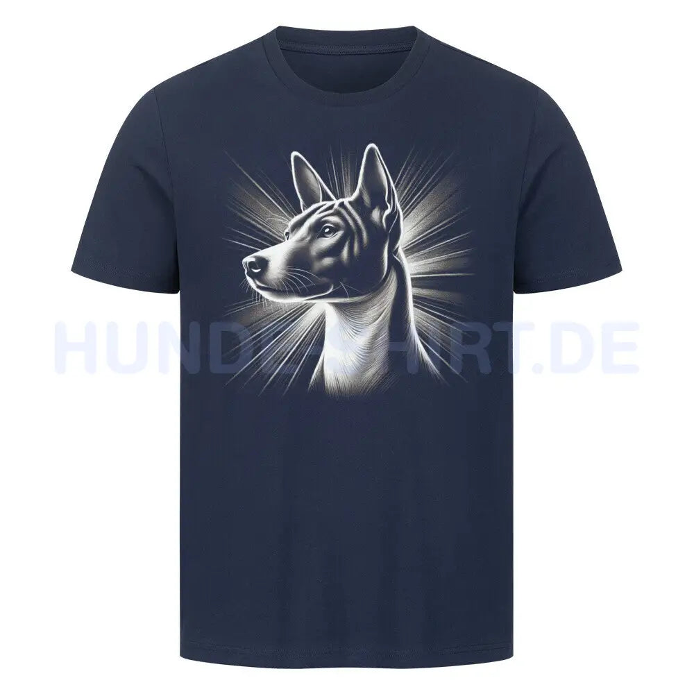 Premium T-Shirt "Basenji - Shine" French Navy – hunde-shirt.de