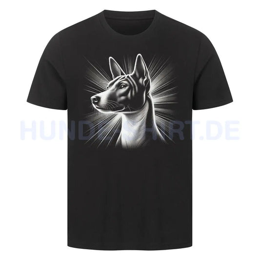 Premium T-Shirt "Basenji - Shine" Schwarz – hunde-shirt.de