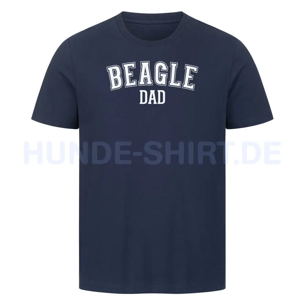 Premium T-Shirt "Beagle - DAD" French Navy – hunde-shirt.de