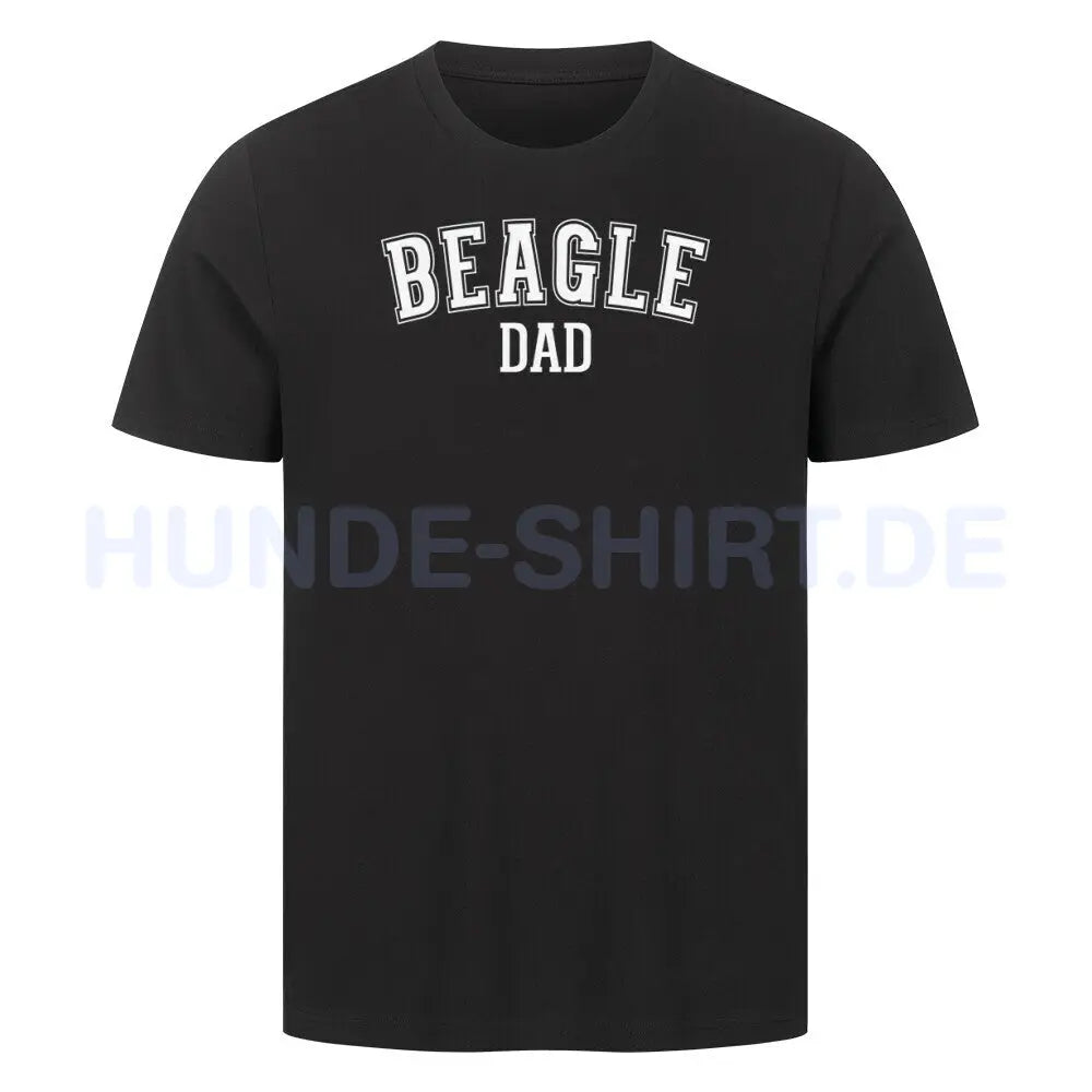 Premium T-Shirt "Beagle - DAD" Schwarz – hunde-shirt.de