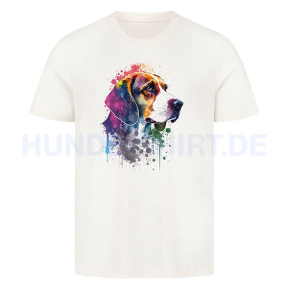 Premium T-Shirt "Beagle Paint" Natural Raw – hunde-shirt.de