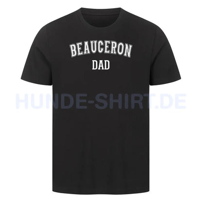 Premium T-Shirt "Beauceron - DAD" Schwarz – hunde-shirt.de