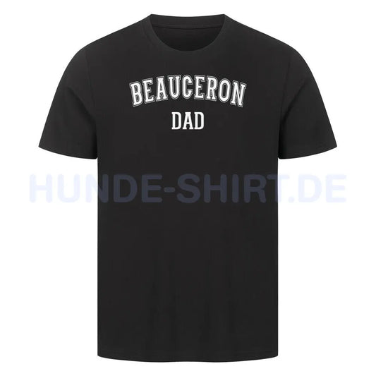 Premium T-Shirt "Beauceron - DAD" Schwarz – hunde-shirt.de