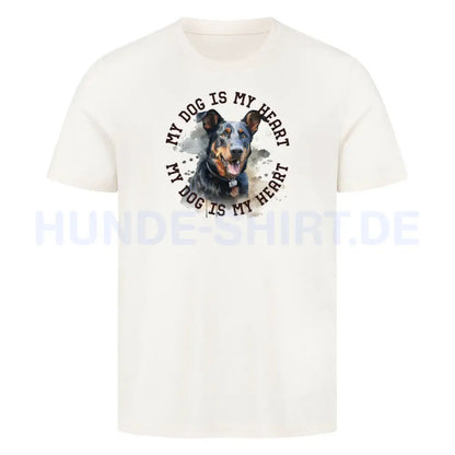 Premium T-Shirt "Beauceron HEART" Natural Raw – hunde-shirt.de