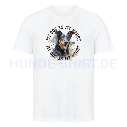 Premium T-Shirt "Beauceron HEART" Weiß – hunde-shirt.de