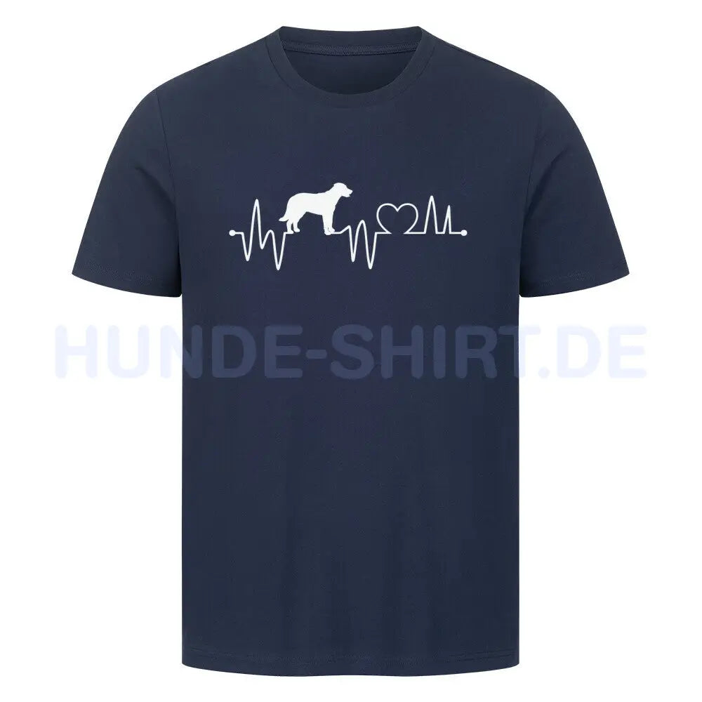 Premium T-Shirt "Beauceron - Heartbeat" French Navy – hunde-shirt.de