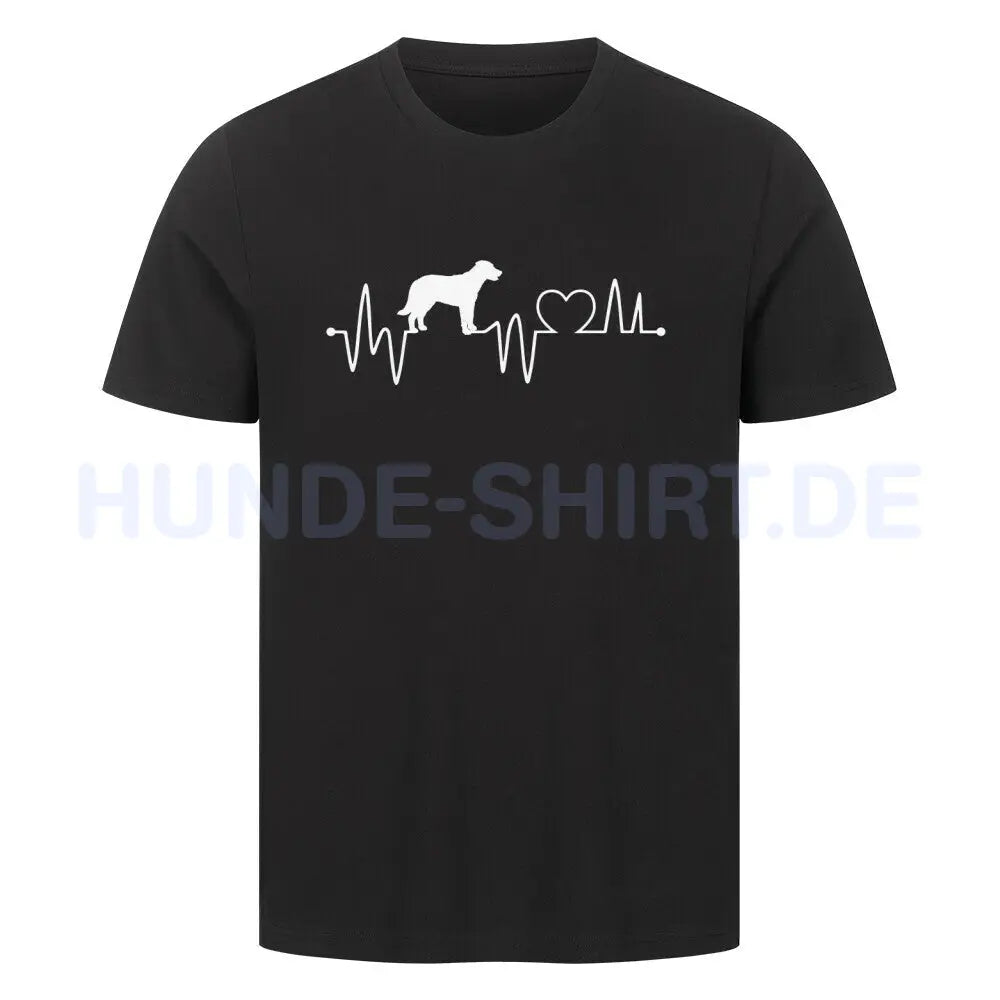 Premium T-Shirt "Beauceron - Heartbeat" Schwarz – hunde-shirt.de