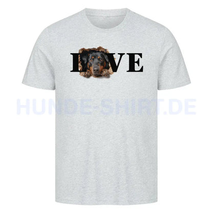 Premium T-Shirt "Beauceron LOVE" Heather Grey – hunde-shirt.de