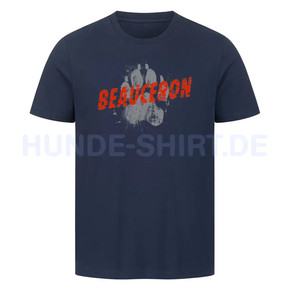 Premium T-Shirt "Beauceron - PAW" French Navy – hunde-shirt.de